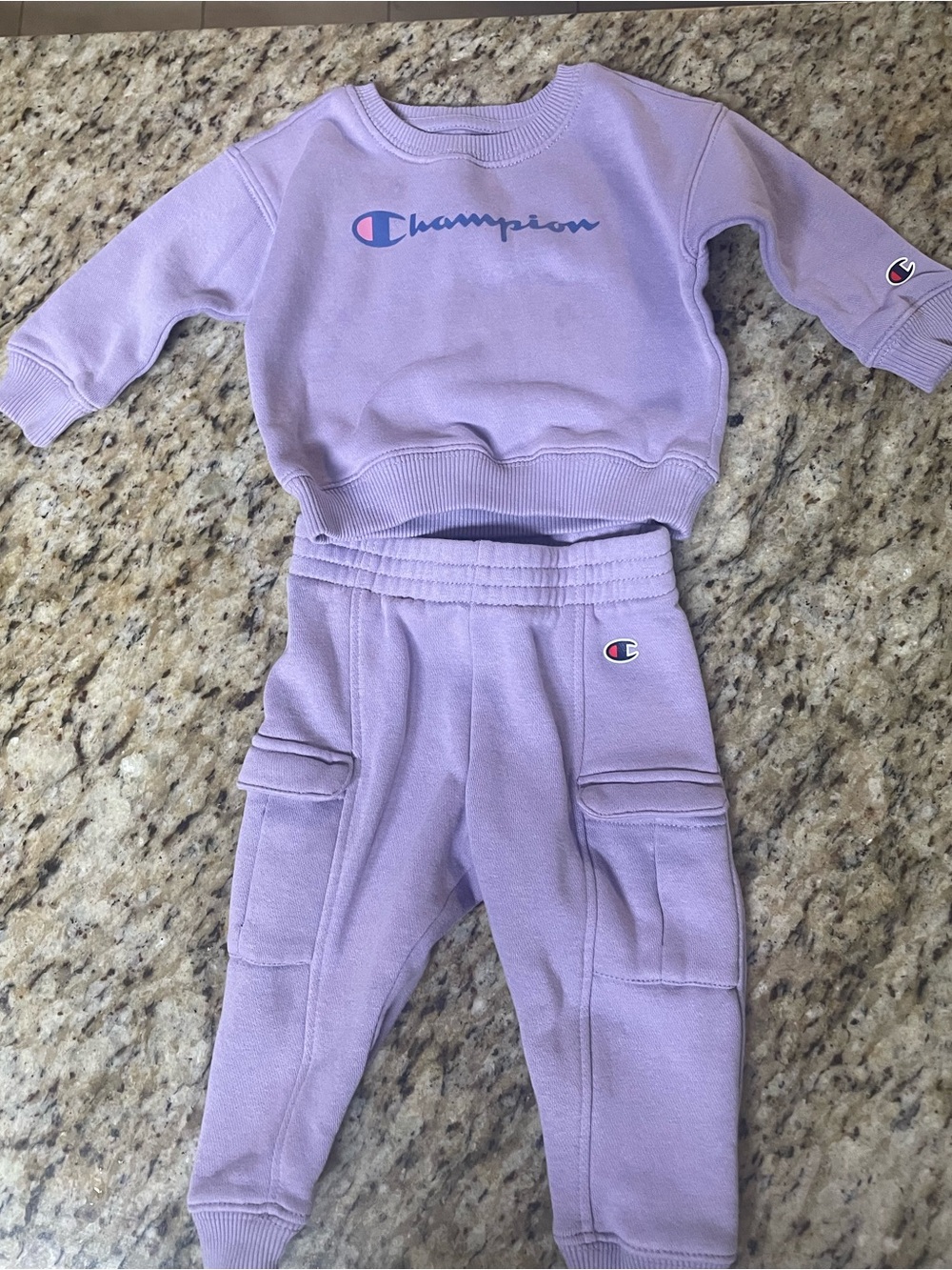 Champion Infant Girl’s Lavender 2 Piece Set Size 9 Months